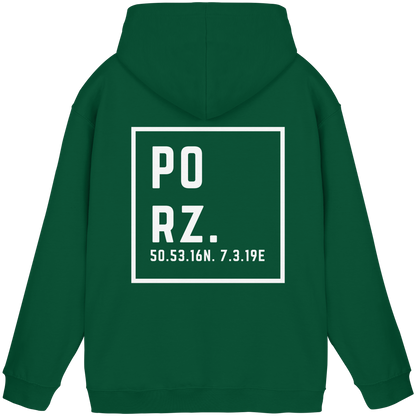Porz Koordinaten (großer Druck Rücken) - Basic Unisex Hoodie