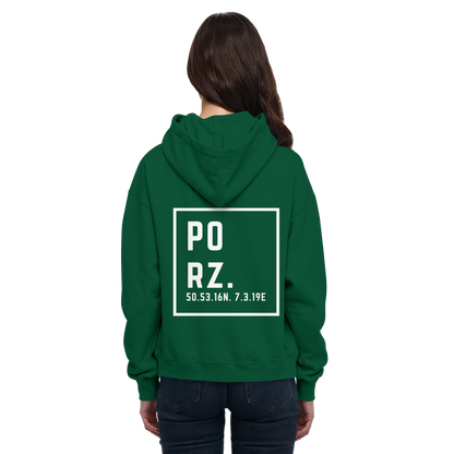 Porz Koordinaten (großer Druck Rücken) - Basic Unisex Hoodie