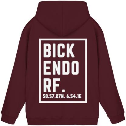 Bickendorf Koordinaten (großer Druck auf dem Rücken) - Basic Unisex Hoodie