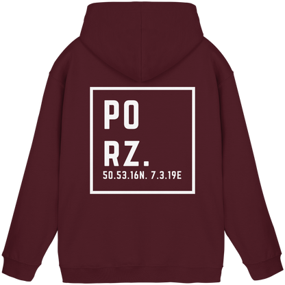 Porz Koordinaten (großer Druck Rücken) - Basic Unisex Hoodie