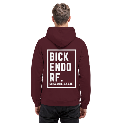 Bickendorf Koordinaten (großer Druck auf dem Rücken) - Basic Unisex Hoodie