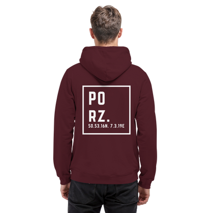Porz Koordinaten (großer Druck Rücken) - Basic Unisex Hoodie