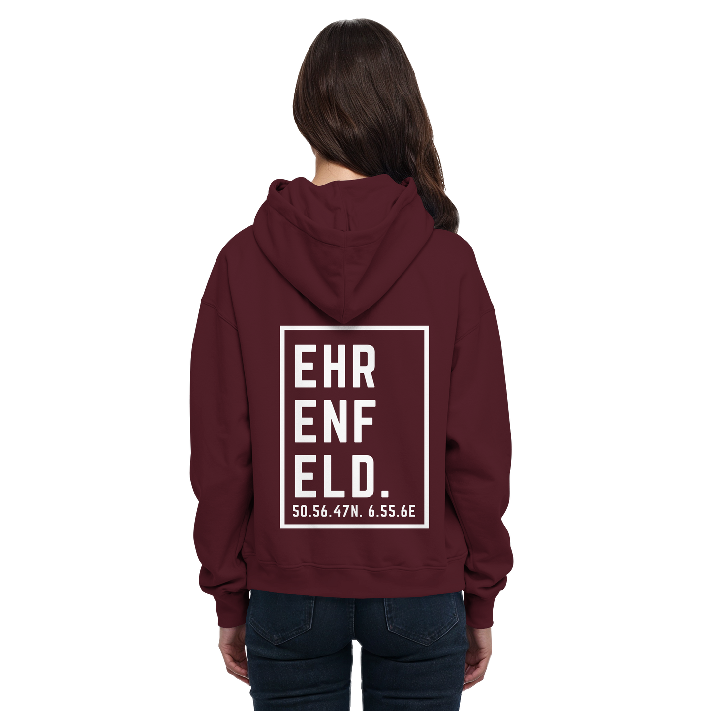 Ehrenfeld Koordinaten (großer Druck auf dem Rücken) - Basic Unisex Hoodie