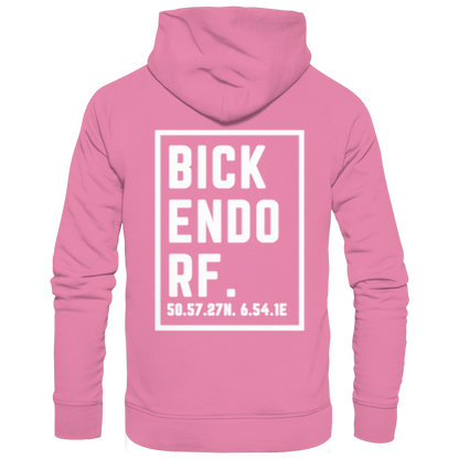 Bickendorf Koordinaten (großer Druck auf dem Rücken) - Basic Unisex Hoodie