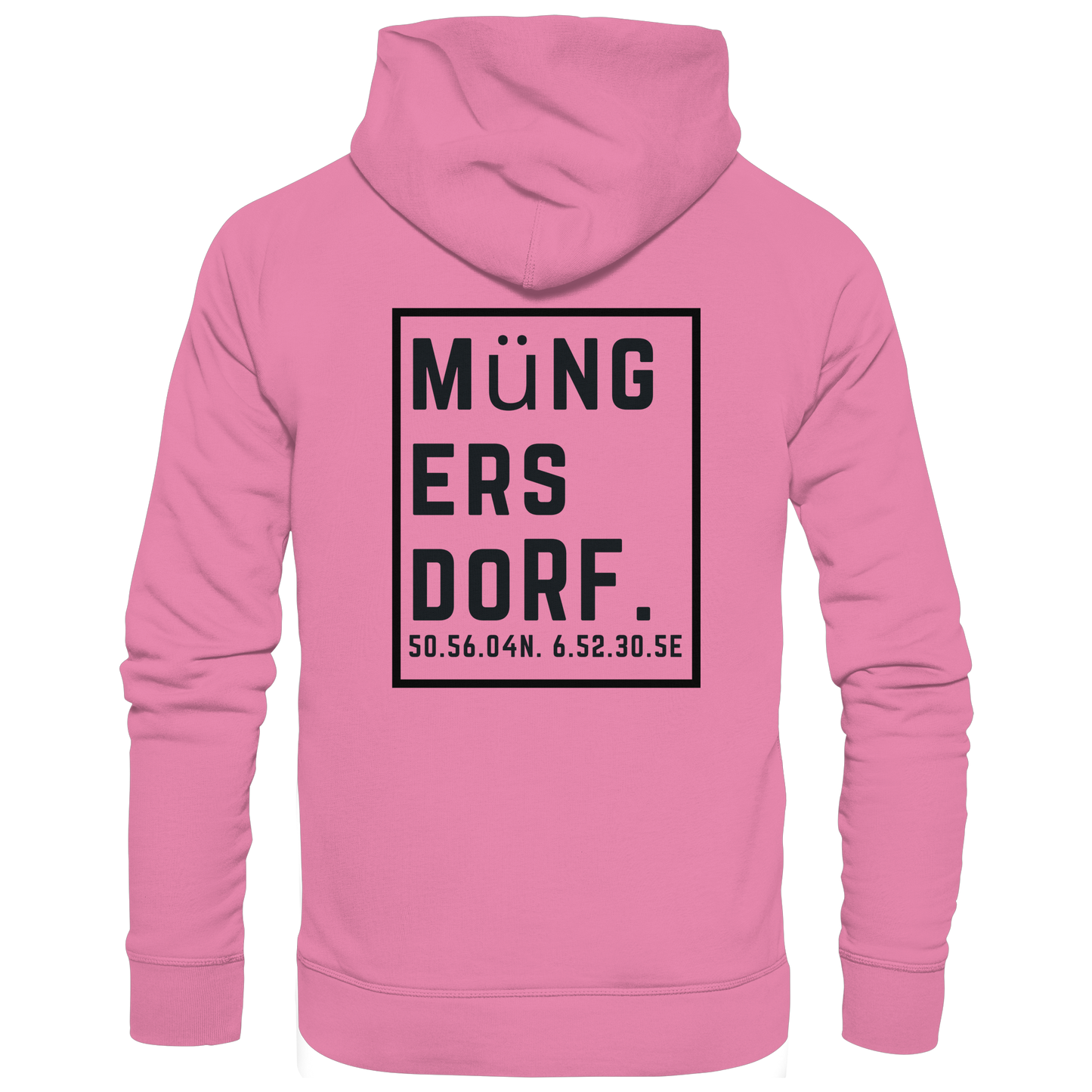 Müngersdorf Koordinaten (großer Druck auf dem Rücken) - Basic Unisex Hoodie