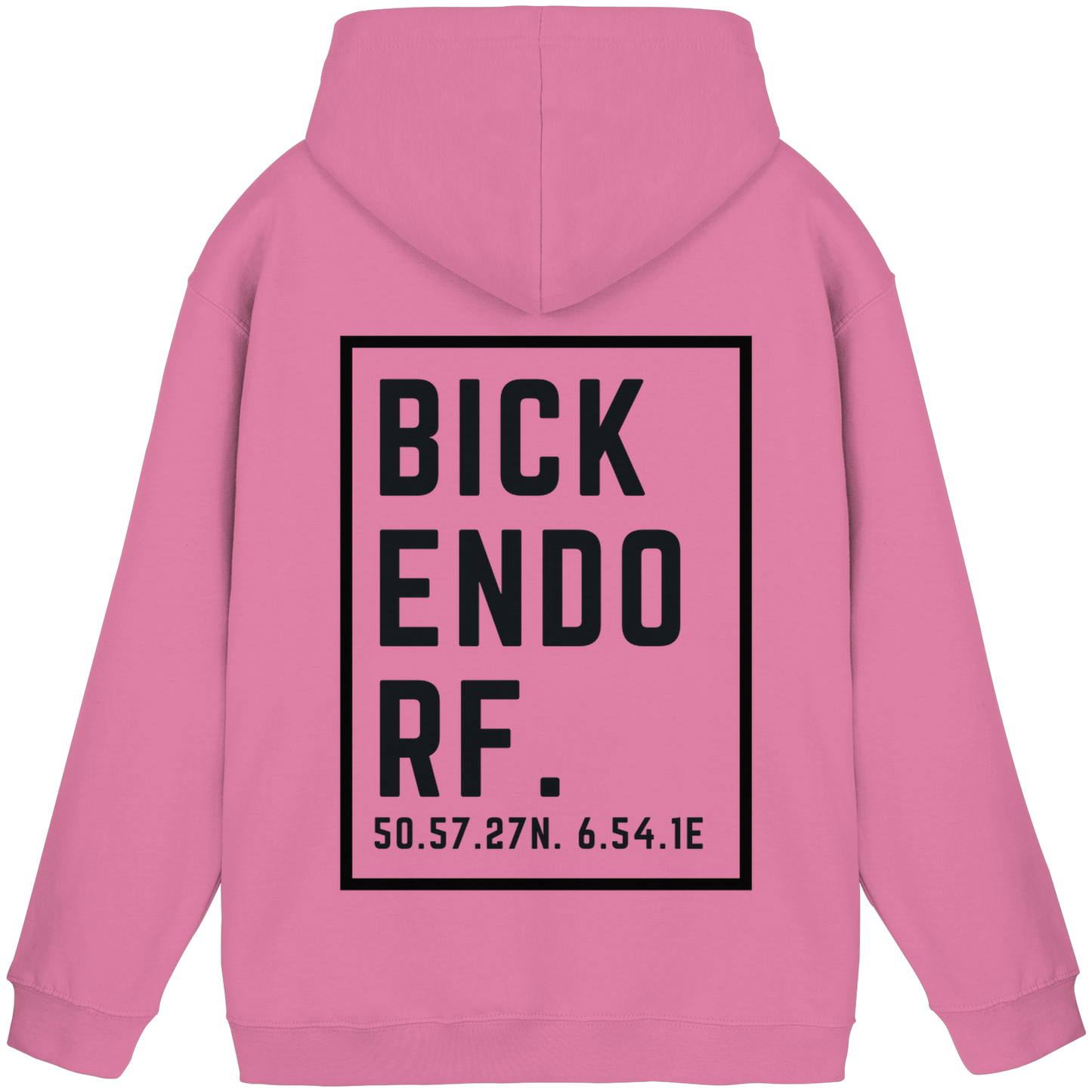 Bickendorf Koordinaten (großer Druck auf dem Rücken) - Basic Unisex Hoodie