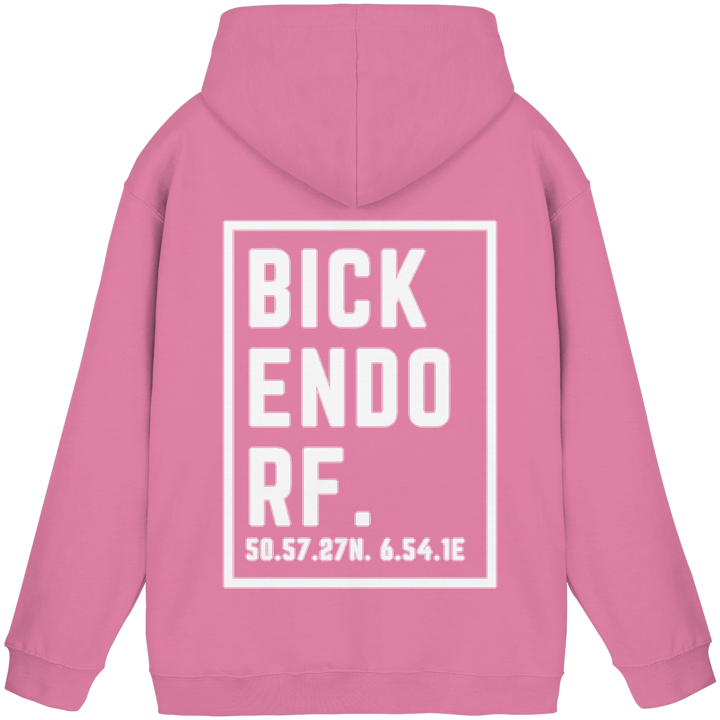 Bickendorf Koordinaten (großer Druck auf dem Rücken) - Basic Unisex Hoodie