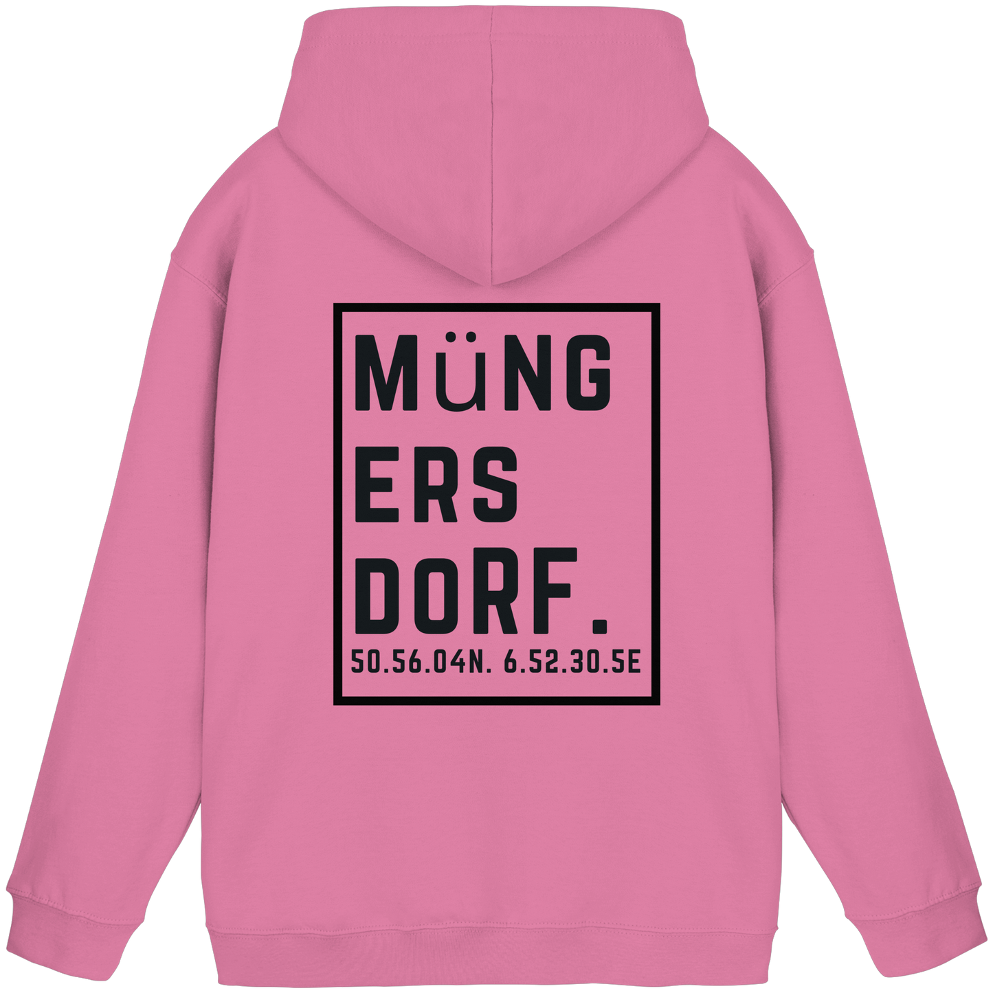 Müngersdorf Koordinaten (großer Druck auf dem Rücken) - Basic Unisex Hoodie