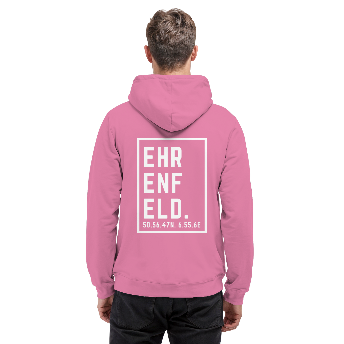 Ehrenfeld Koordinaten (großer Druck auf dem Rücken) - Basic Unisex Hoodie