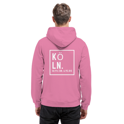 Köln Koordinaten (großer Druck auf dem Rücken) - Basic Unisex Hoodie