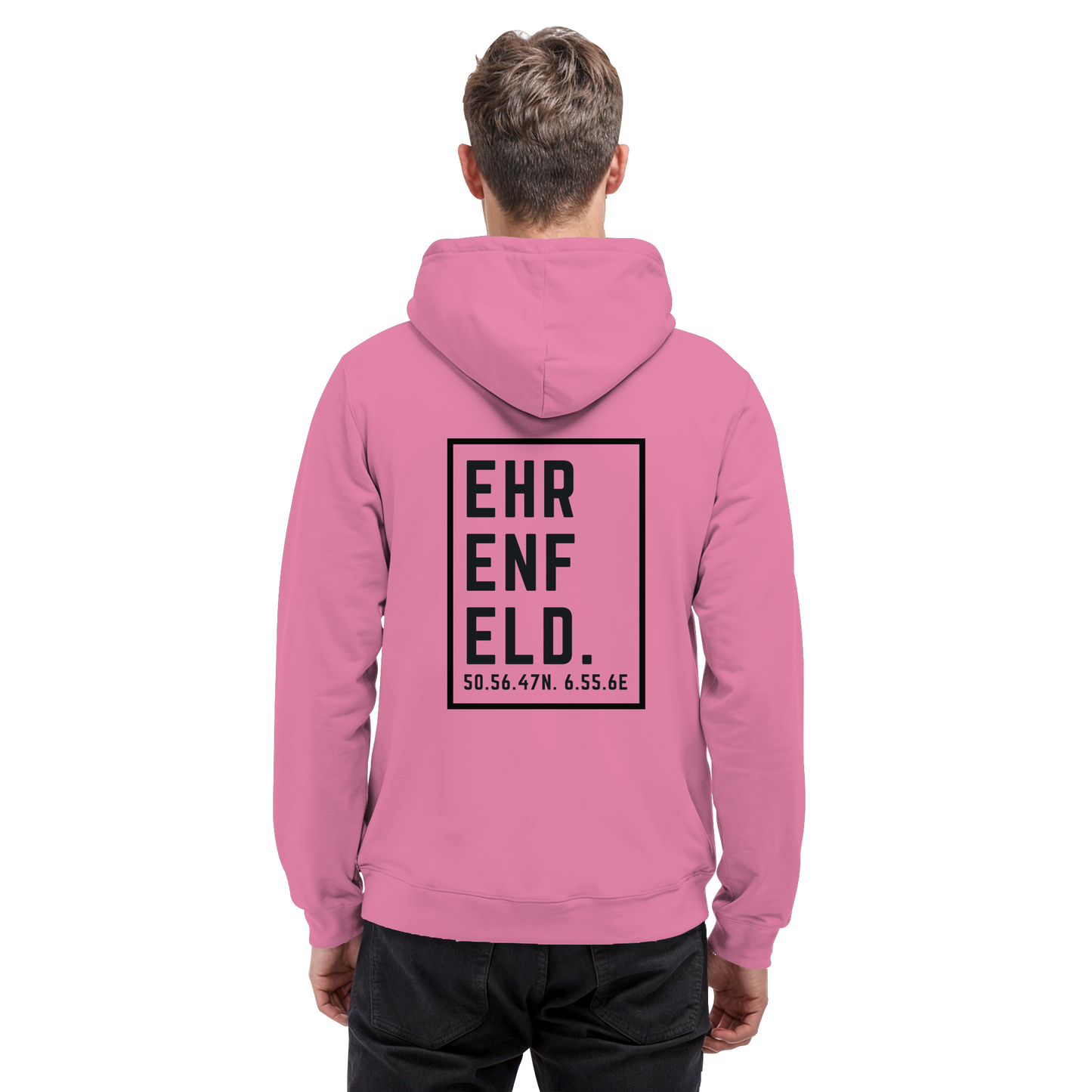 Ehrenfeld Koordinaten (großer Druck auf dem Rücken) - Basic Unisex Hoodie
