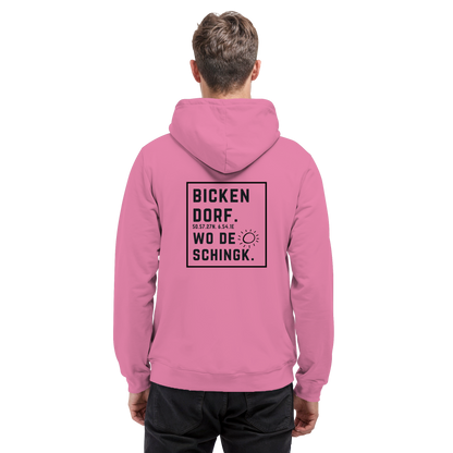 Wo de Sonn schingk - Bickendorf Druck Rücken - Basic Unisex Hoodie