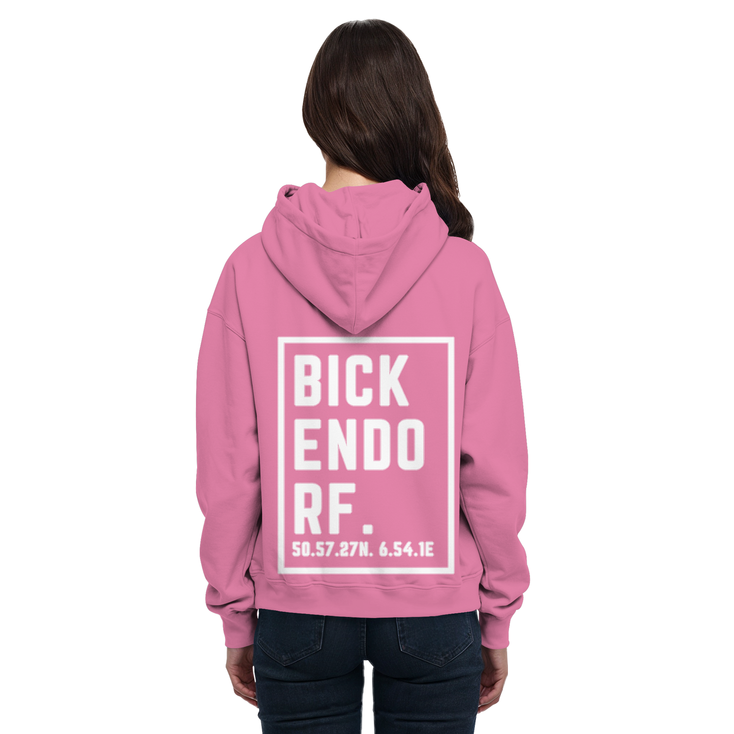 Bickendorf Koordinaten (großer Druck auf dem Rücken) - Basic Unisex Hoodie