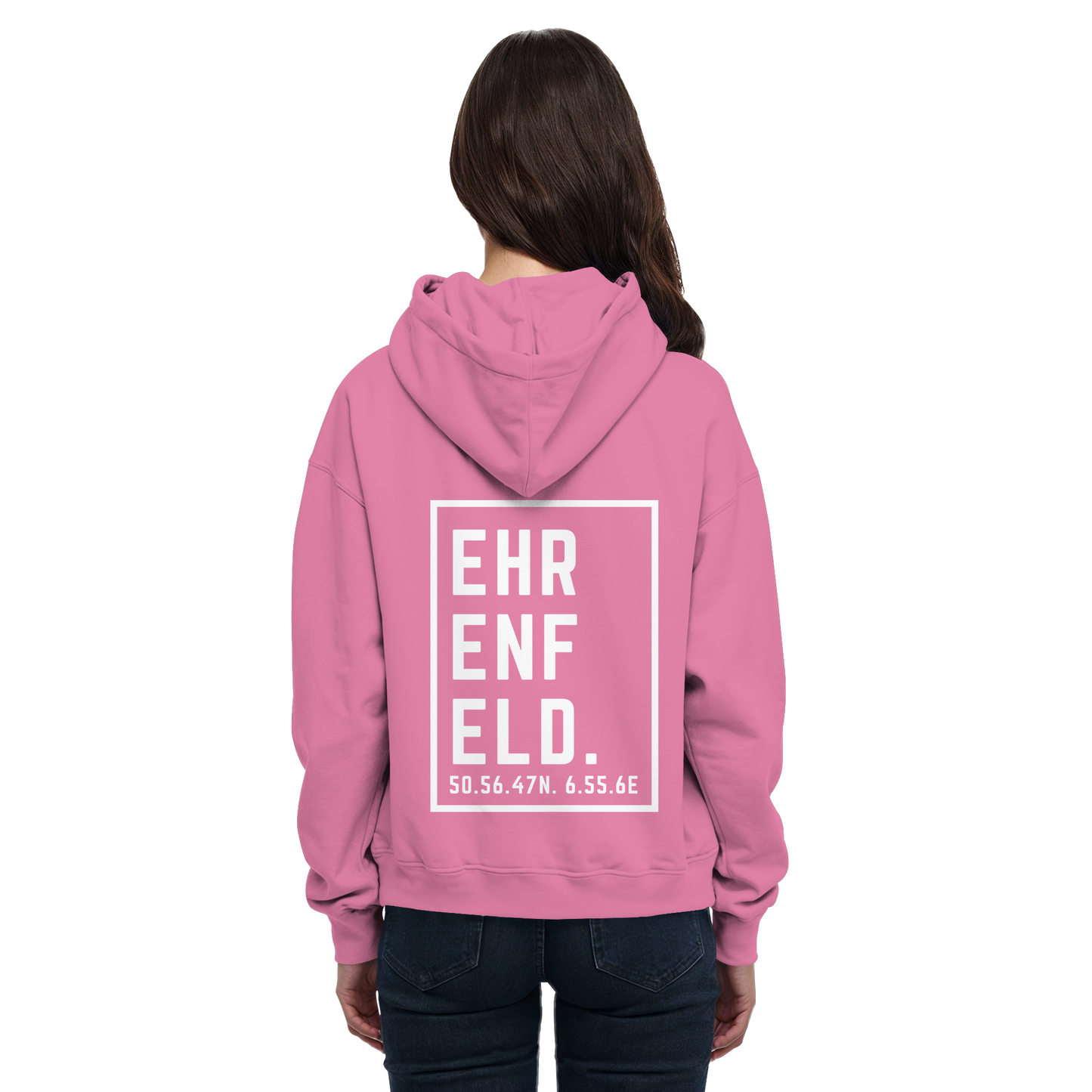 Ehrenfeld Koordinaten (großer Druck auf dem Rücken) - Basic Unisex Hoodie