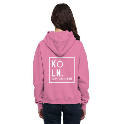 Köln Koordinaten (großer Druck auf dem Rücken) - Basic Unisex Hoodie