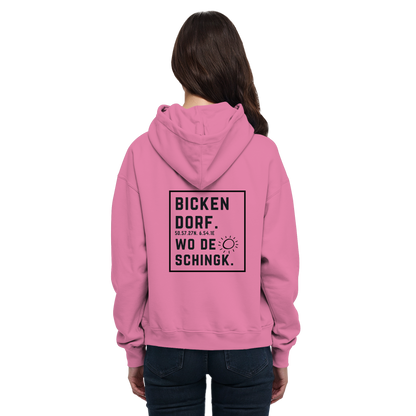 Wo de Sonn schingk - Bickendorf Druck Rücken - Basic Unisex Hoodie