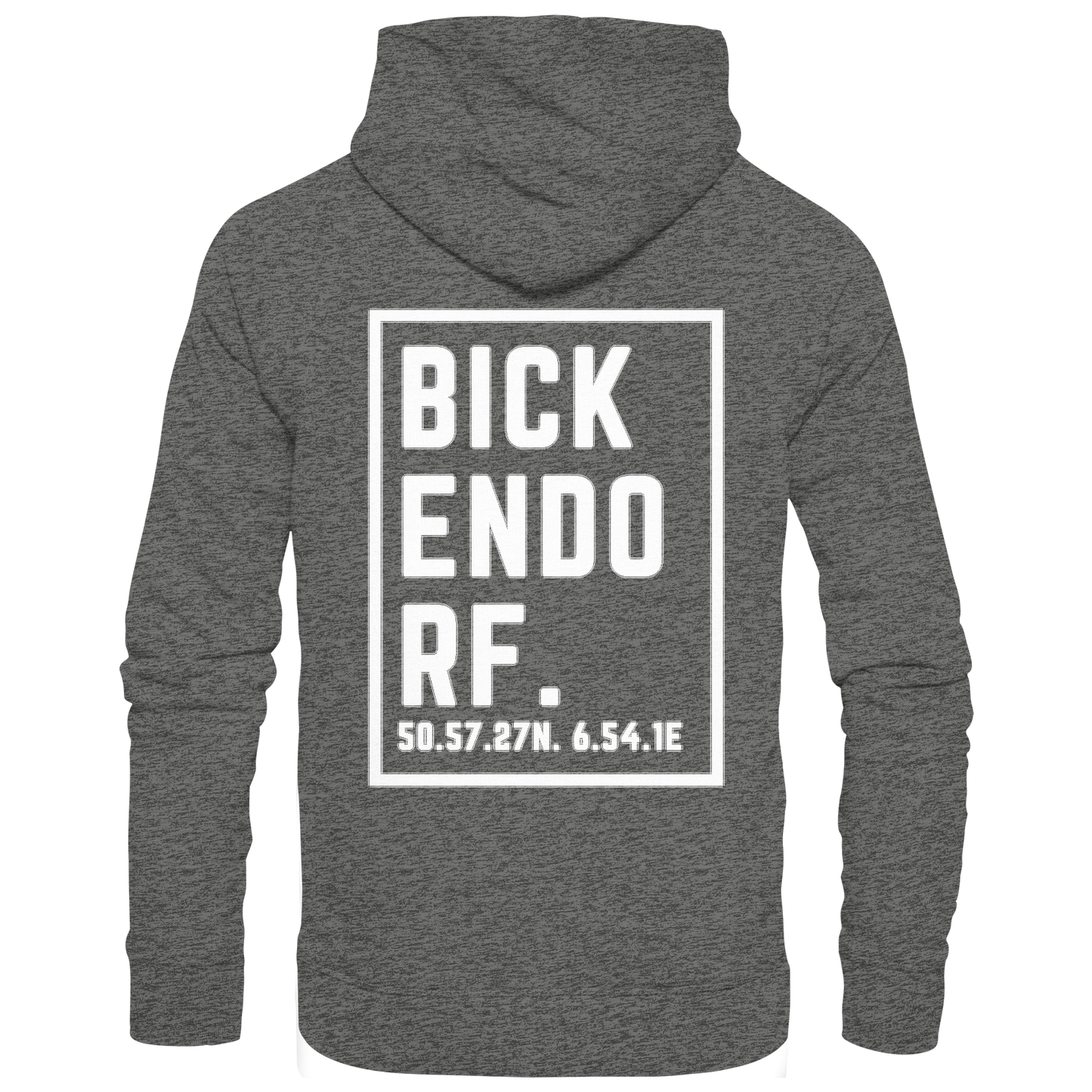 Bickendorf Koordinaten (großer Druck auf dem Rücken) - Basic Unisex Hoodie