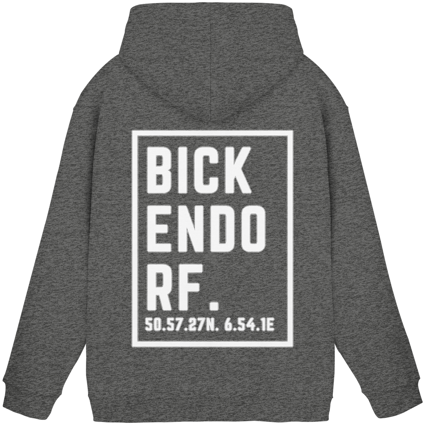 Bickendorf Koordinaten (großer Druck auf dem Rücken) - Basic Unisex Hoodie