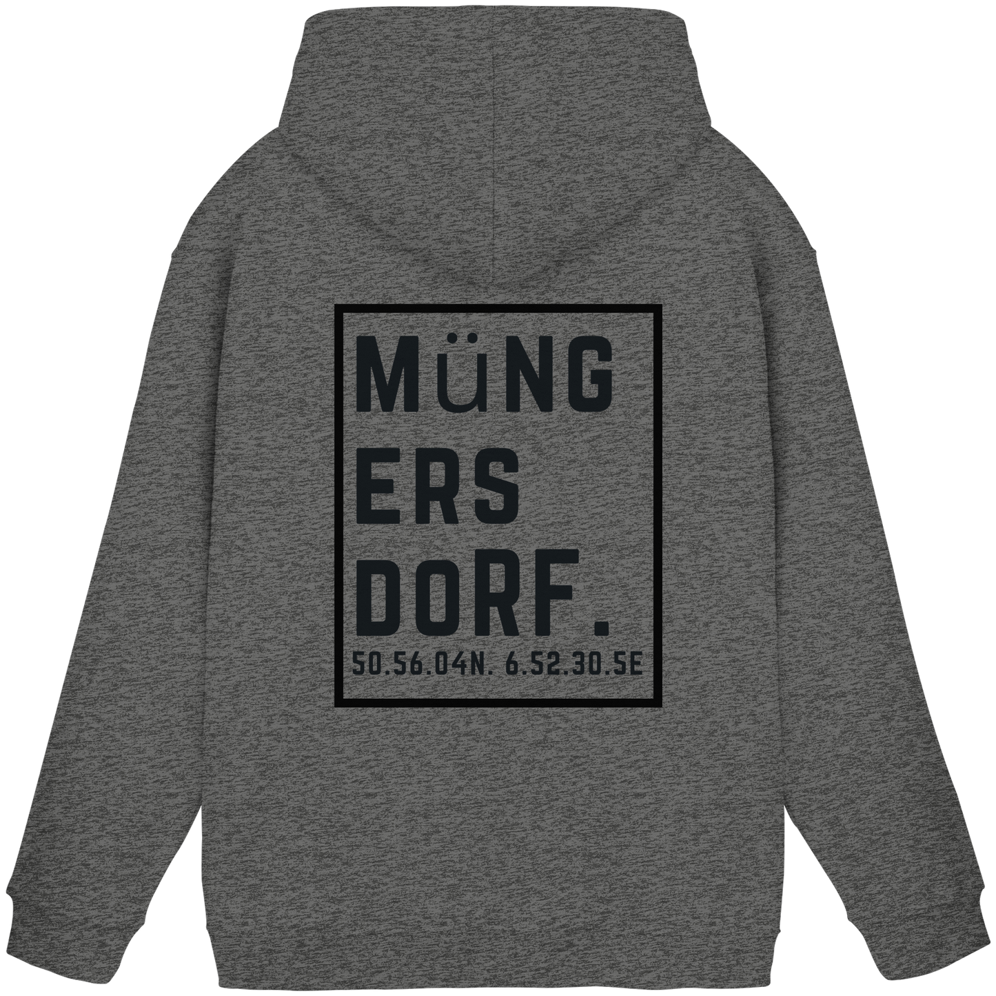 Müngersdorf Koordinaten (großer Druck auf dem Rücken) - Basic Unisex Hoodie