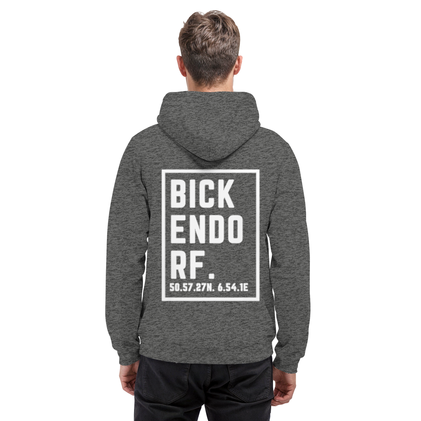 Bickendorf Koordinaten (großer Druck auf dem Rücken) - Basic Unisex Hoodie