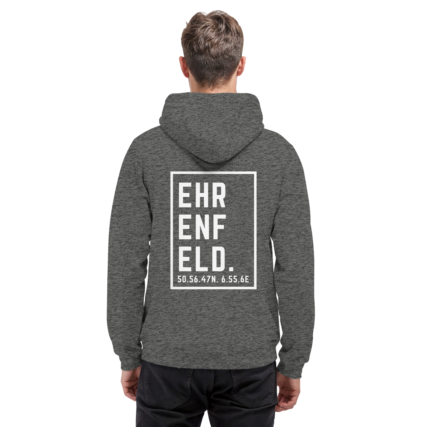 Ehrenfeld Koordinaten (großer Druck auf dem Rücken) - Basic Unisex Hoodie