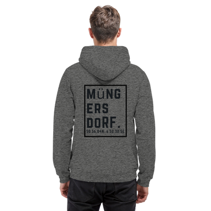 Müngersdorf Koordinaten (großer Druck auf dem Rücken) - Basic Unisex Hoodie