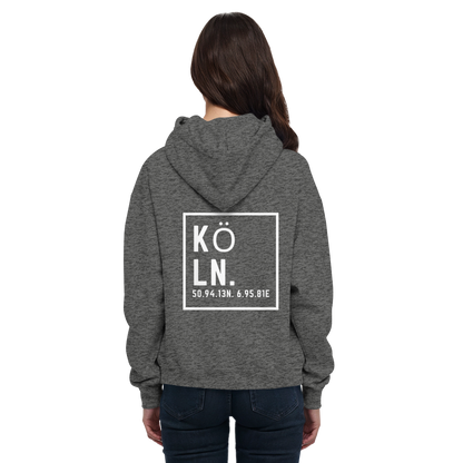 Köln Koordinaten (großer Druck auf dem Rücken) - Basic Unisex Hoodie