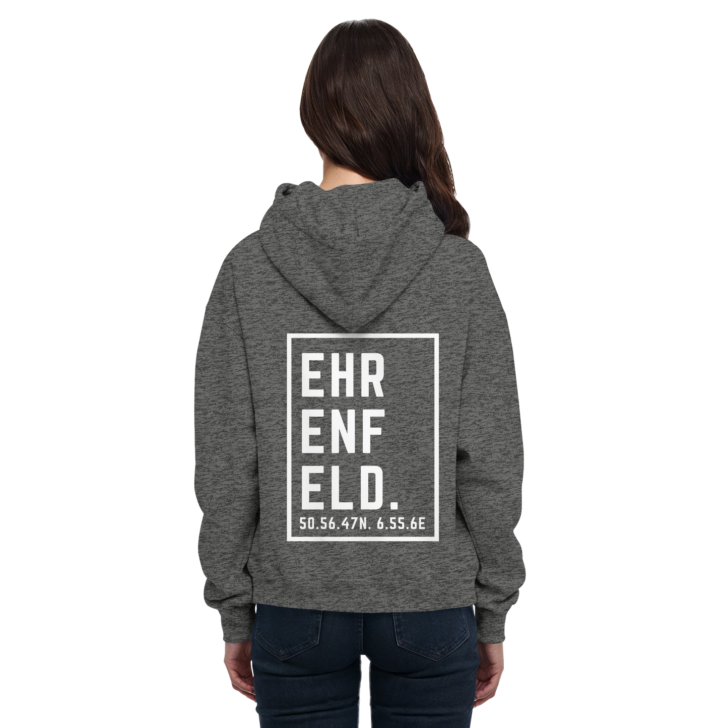 Ehrenfeld Koordinaten (großer Druck auf dem Rücken) - Basic Unisex Hoodie