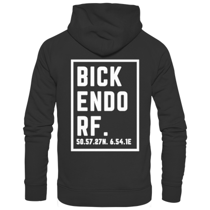 Bickendorf Koordinaten (großer Druck auf dem Rücken) - Basic Unisex Hoodie