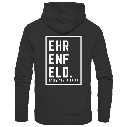 Ehrenfeld Koordinaten (großer Druck auf dem Rücken) - Basic Unisex Hoodie