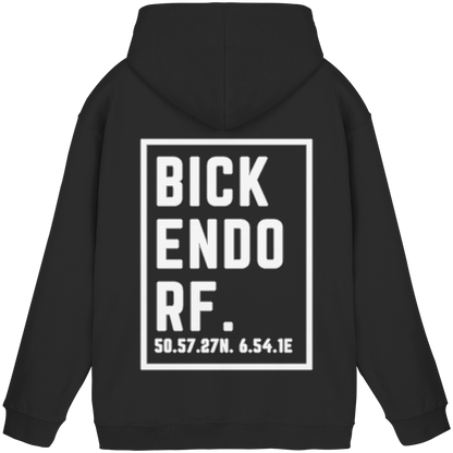 Bickendorf Koordinaten (großer Druck auf dem Rücken) - Basic Unisex Hoodie