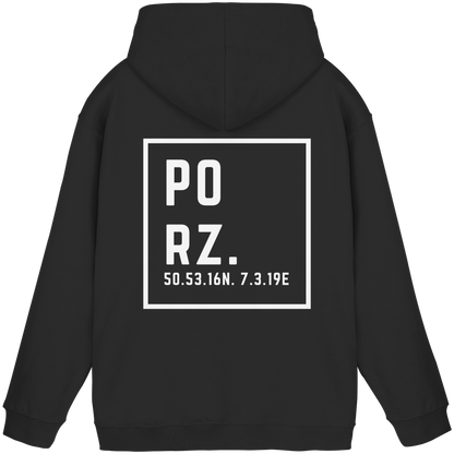 Porz Koordinaten (großer Druck Rücken) - Basic Unisex Hoodie