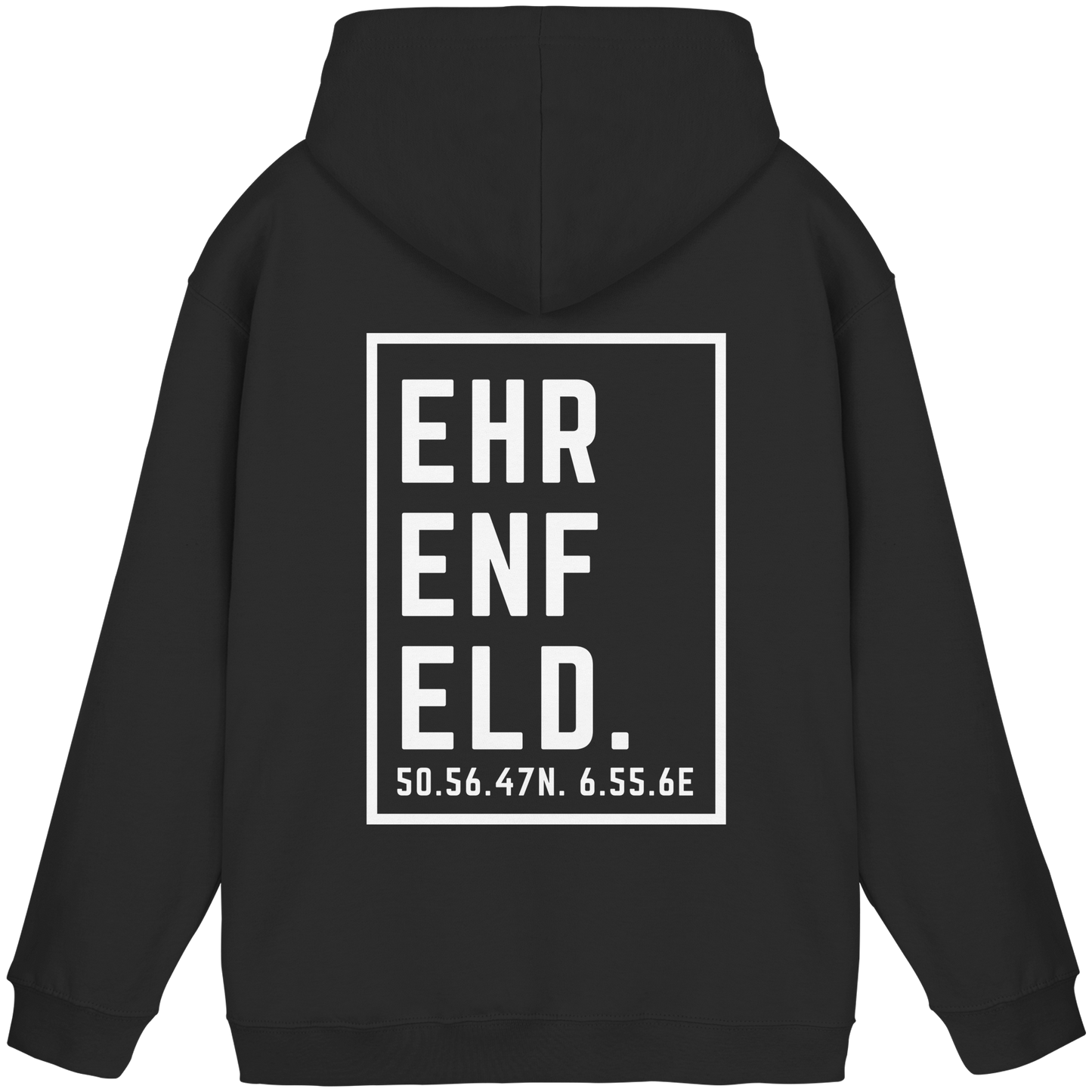 Ehrenfeld Koordinaten (großer Druck auf dem Rücken) - Basic Unisex Hoodie