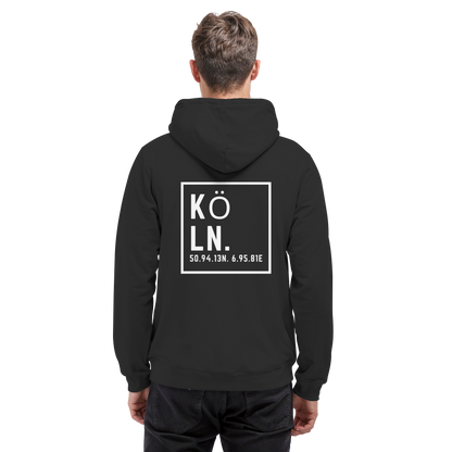 Köln Koordinaten (großer Druck auf dem Rücken) - Basic Unisex Hoodie