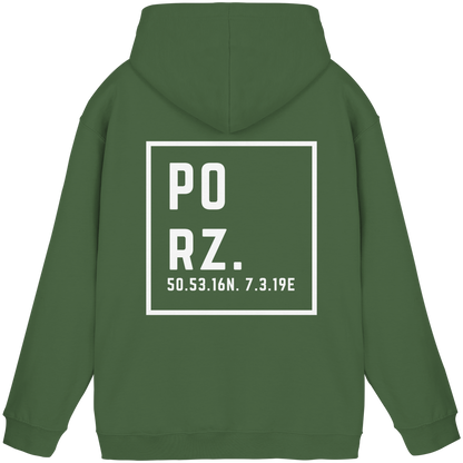 Porz Koordinaten (großer Druck Rücken) - Basic Unisex Hoodie