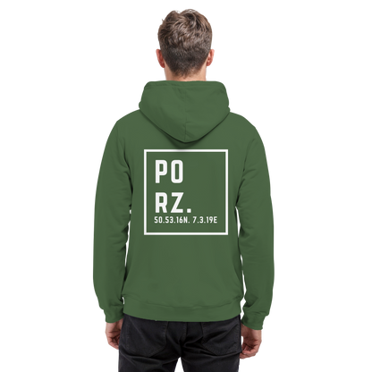 Porz Koordinaten (großer Druck Rücken) - Basic Unisex Hoodie