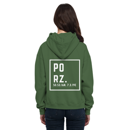Porz Koordinaten (großer Druck Rücken) - Basic Unisex Hoodie