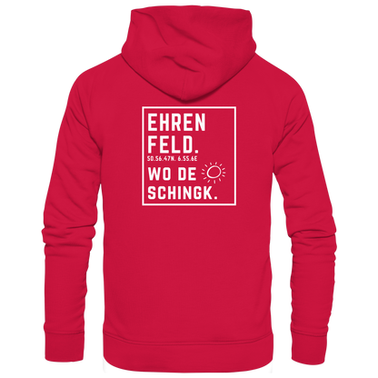 Wo de Sonn schingk - Ehrenfeld Druck Rücken  - Basic Unisex Hoodie