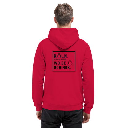 Wo de Sonn schingk - Köln Druck Rücken  - Basic Unisex Hoodie