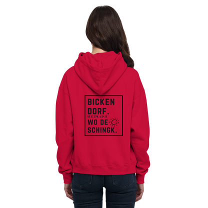 Wo de Sonn schingk - Bickendorf Druck Rücken - Basic Unisex Hoodie