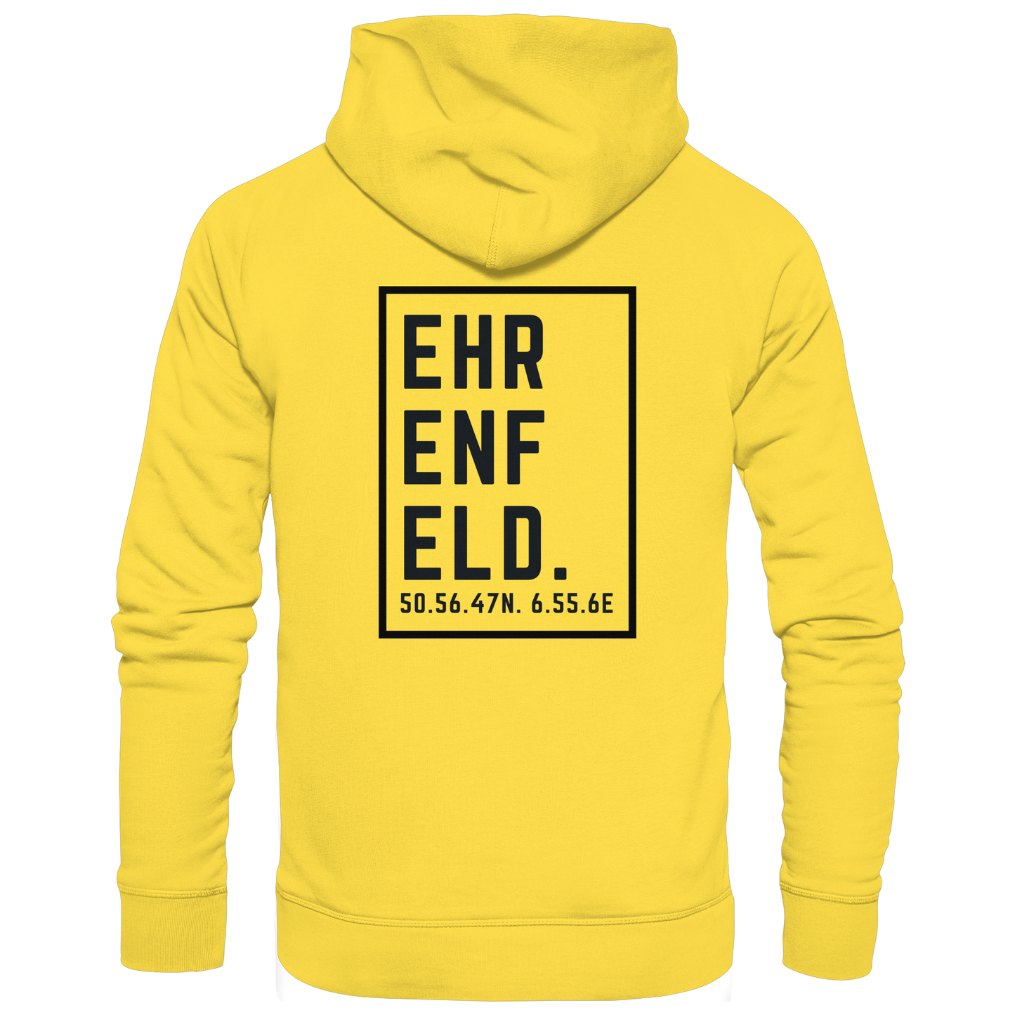Ehrenfeld Koordinaten (großer Druck auf dem Rücken) - Basic Unisex Hoodie