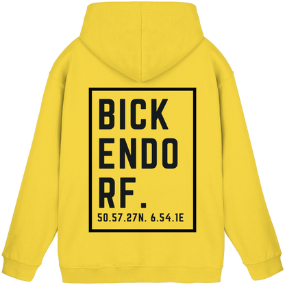 Bickendorf Koordinaten (großer Druck auf dem Rücken) - Basic Unisex Hoodie