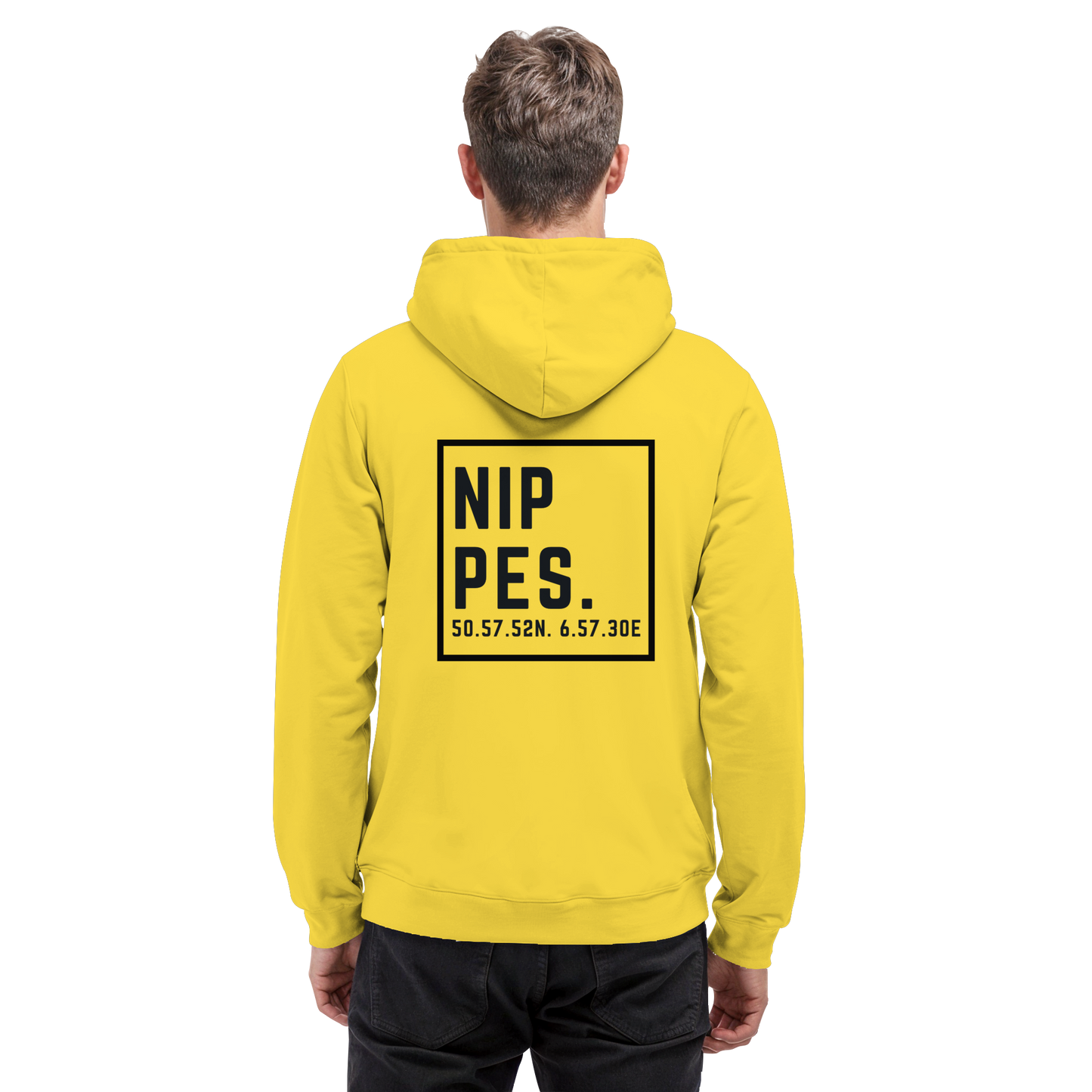 Nippes Koordinaten (großer Druck auf dem Rücken) - Basic Unisex Hoodie