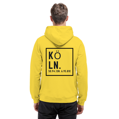 Köln Koordinaten (großer Druck auf dem Rücken) - Basic Unisex Hoodie