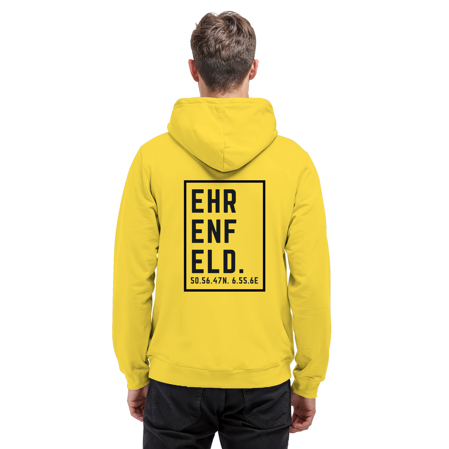 Ehrenfeld Koordinaten (großer Druck auf dem Rücken) - Basic Unisex Hoodie