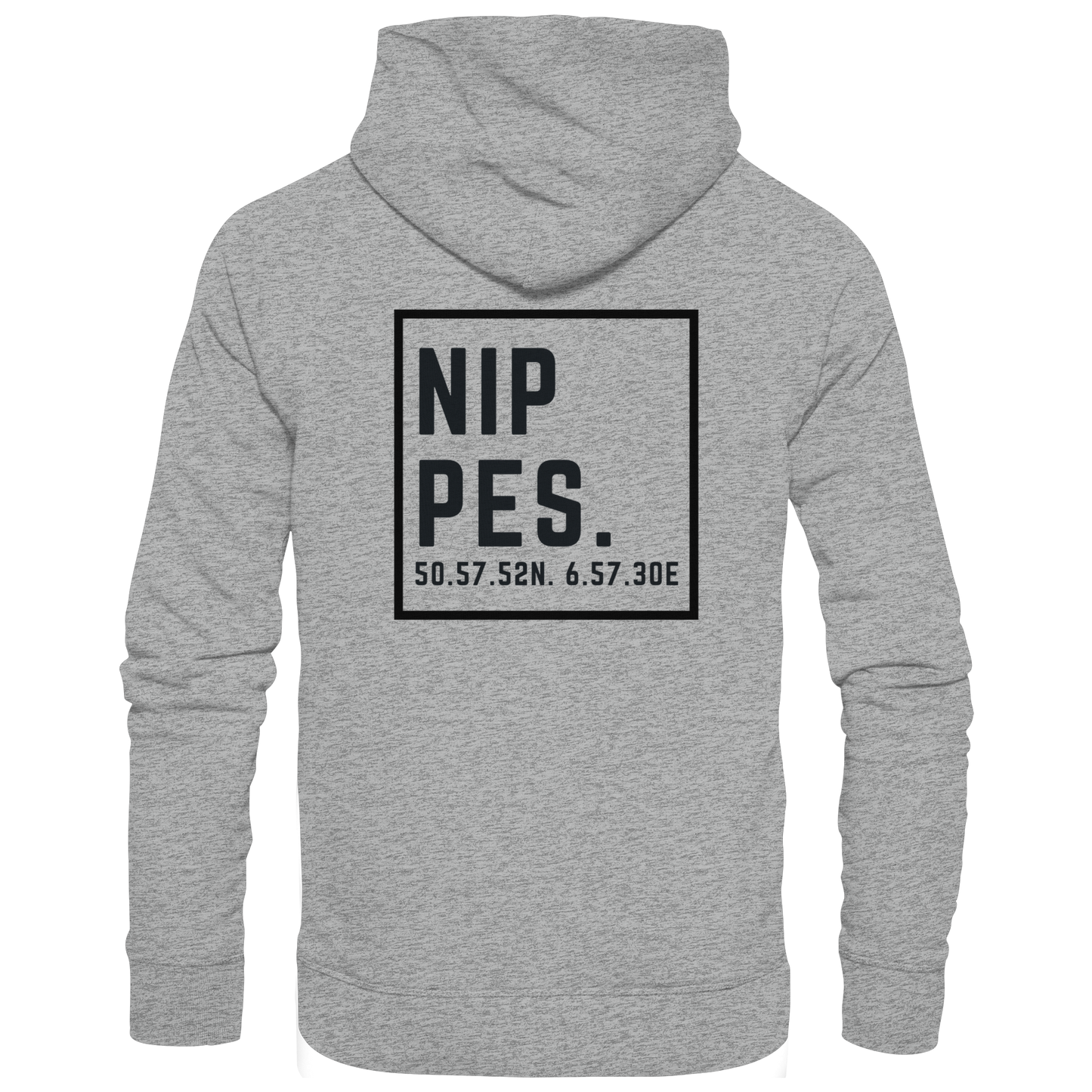 Nippes Koordinaten (großer Druck auf dem Rücken) - Basic Unisex Hoodie
