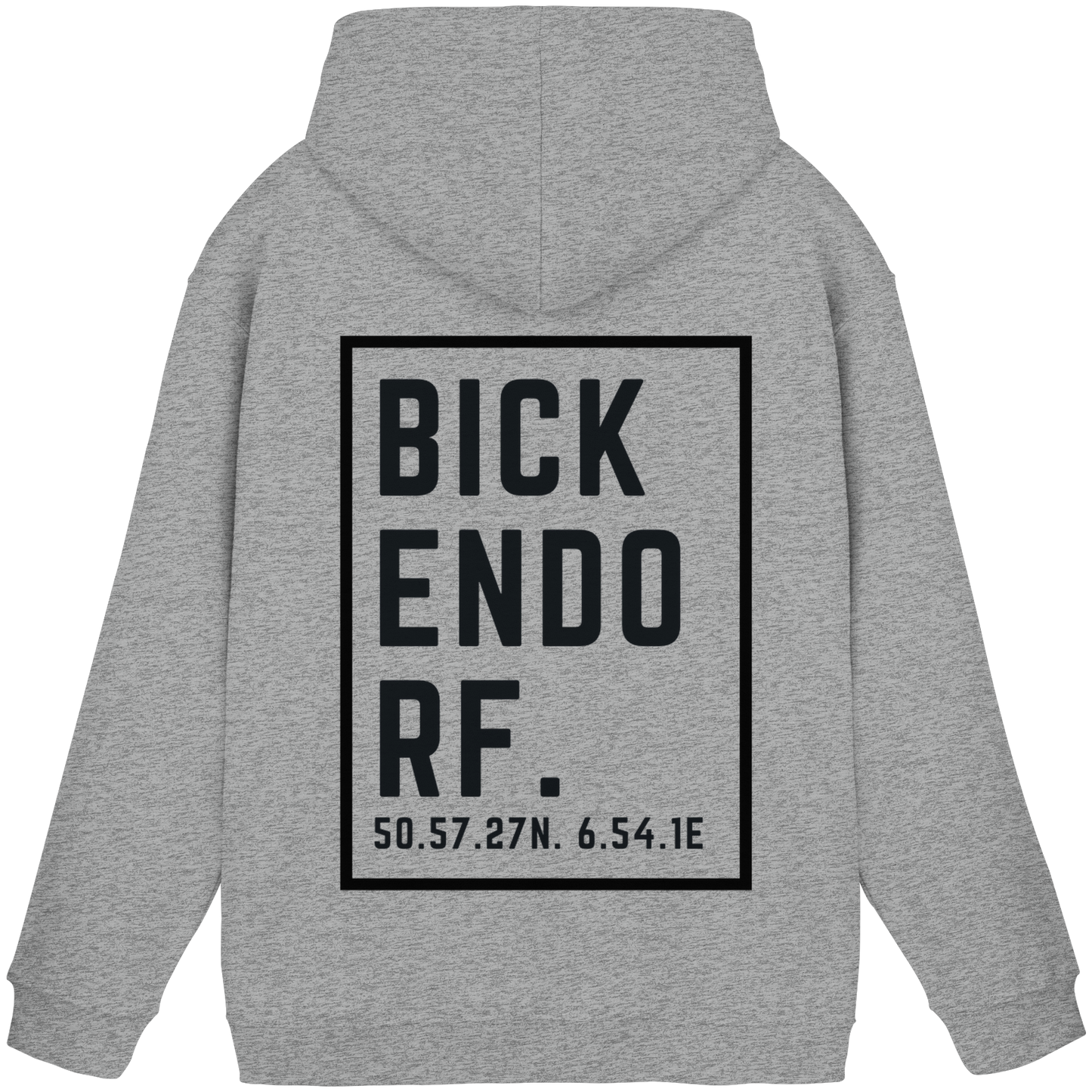 Bickendorf Koordinaten (großer Druck auf dem Rücken) - Basic Unisex Hoodie