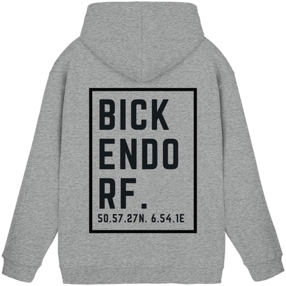 Bickendorf Koordinaten (großer Druck auf dem Rücken) - Basic Unisex Hoodie