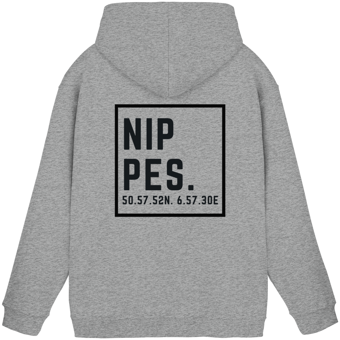 Nippes Koordinaten (großer Druck auf dem Rücken) - Basic Unisex Hoodie