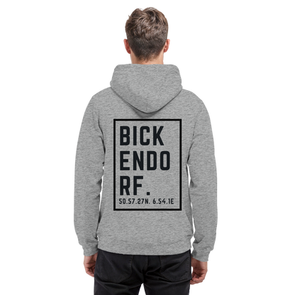 Bickendorf Koordinaten (großer Druck auf dem Rücken) - Basic Unisex Hoodie
